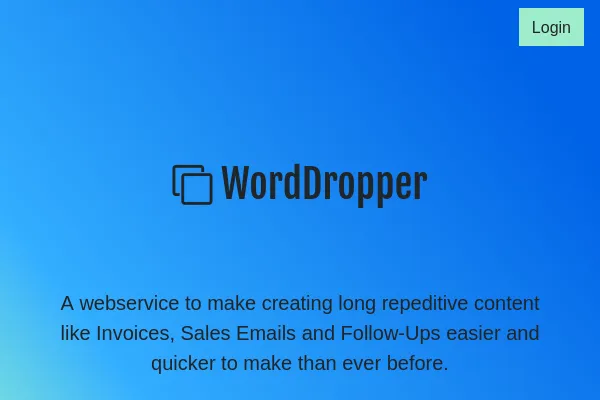 WordDropper